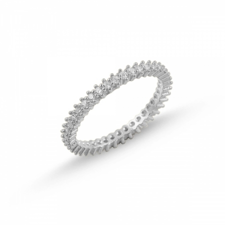 Inel argint 925 cu zirconii albe ITU0076 [0]